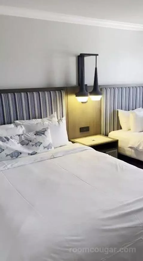 Guest Room, 2 Queen, Partial Ocean View, Balcony (#719) bed picture #1