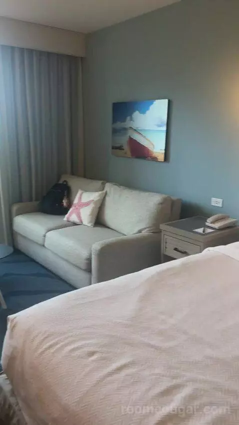 Lagoon View Room - King Bed (Includes Early Park Admission*) (#3230) bed picture #1