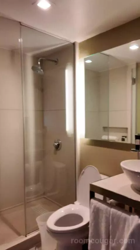 Wonderful Guest Room, 1 King, City View (#1404) bathroom picture #1