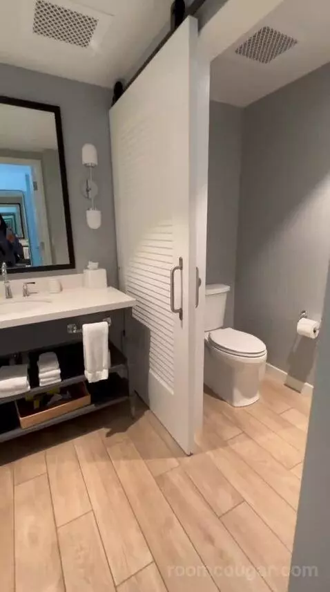 Queen Room with Two Queen Beds and Ocean View (#632) bathroom picture #3