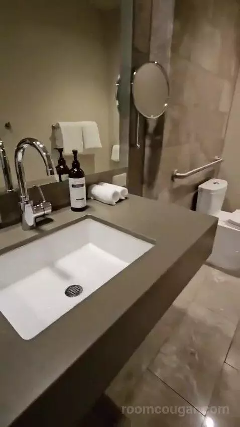 Queen Room with Two Queen Beds and Lake View - Disability Access (#432) bathroom picture #7