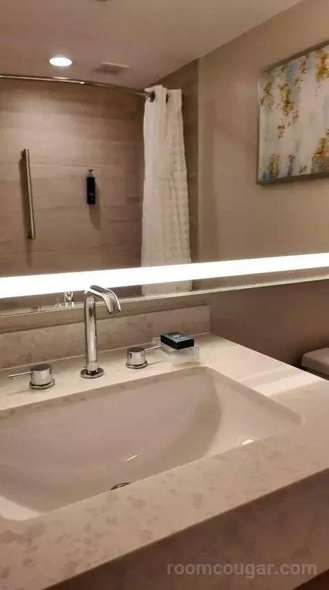 Queen Room with Two Queen Beds and Garden View - Hearing Accessible (#417) bathroom picture #9