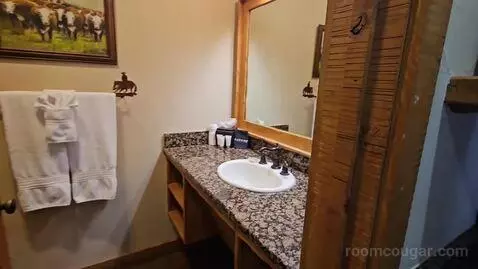 #11 Fort Belknap - Cabin Suite with Two Queen Beds (#11) bathroom picture #2