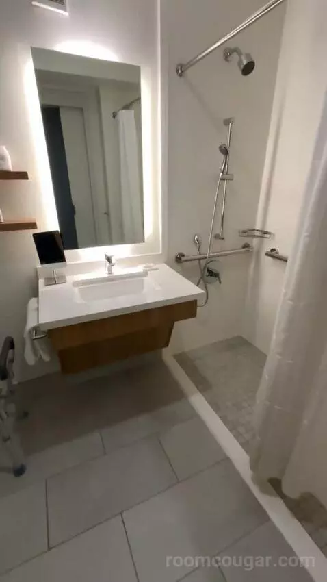 Queen Room with Two Queen Beds and Roll-In Shower - Mobility and Hearing Accessible (#4102) bathroom picture #3