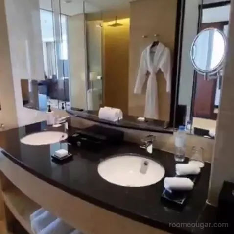 Deluxe Corner King Room with Panoramic View bathroom picture #4