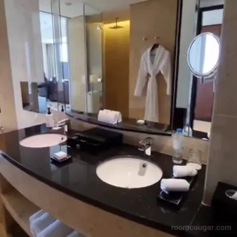 Deluxe Corner King Room with Panoramic View bathroom picture #5