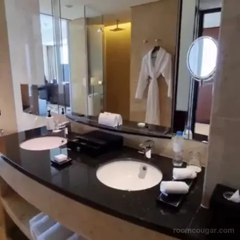 Deluxe Corner King Room with Panoramic View bathroom picture #6