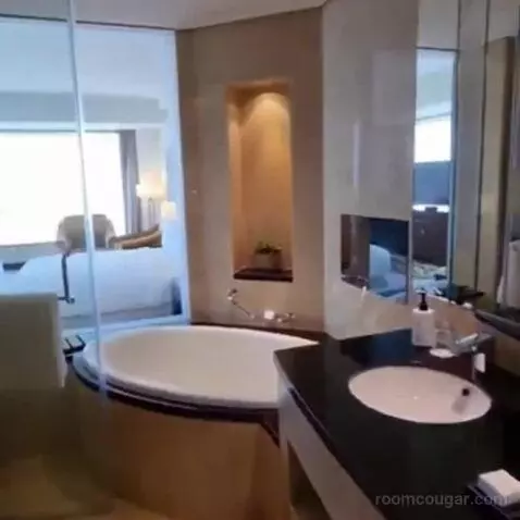 Deluxe Corner King Room with Panoramic View bathroom picture #7