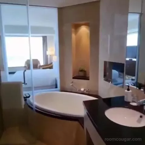 Deluxe Corner King Room with Panoramic View bathroom picture #8