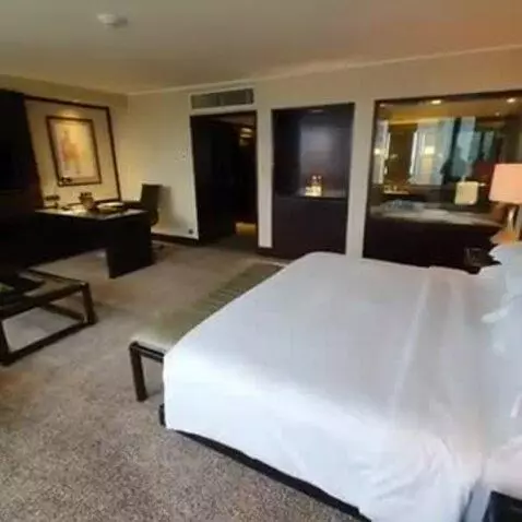 Deluxe King Room with Park View bed picture #11