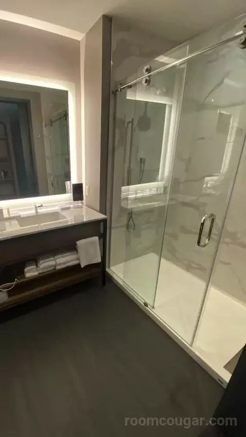 Guest Room with M Club Lounge Access, 2 Queen, City View (#1434) bathroom picture #8