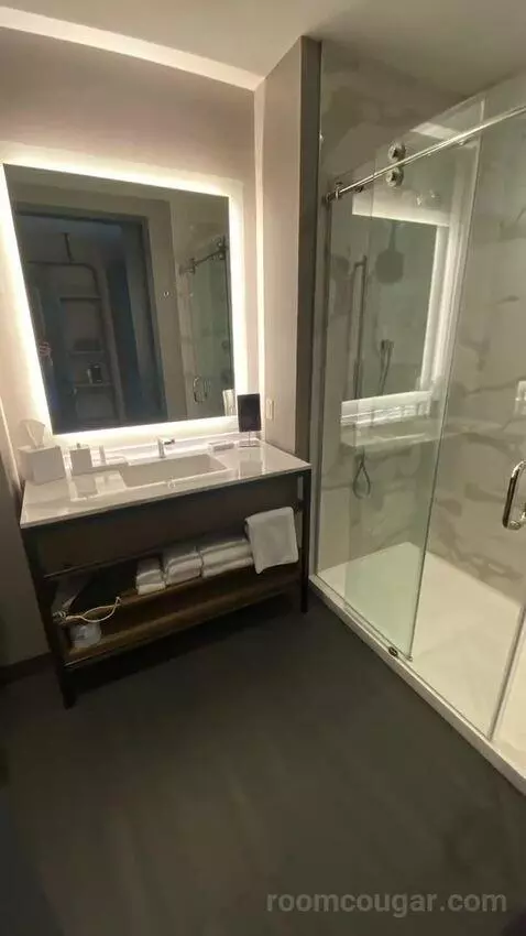 Guest Room with M Club Lounge Access, 2 Queen, City View (#1434) bathroom picture #9