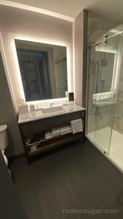 Guest Room with M Club Lounge Access, 2 Queen, City View (#1434) bathroom picture #12