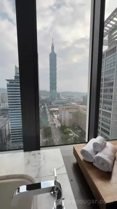 Fantastic Suite, 1 Bedroom Suite, 1 King, Taipei 101 View bathroom picture #10