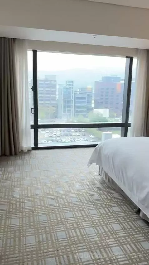 Executive Lounge Access, Suite, 1 King, Corner Room bed picture #9