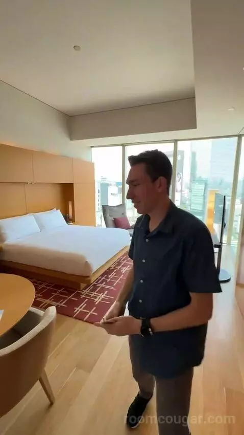 Deluxe King Room with City View bed picture #3