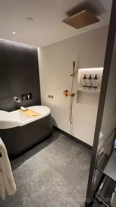 1 King Corner Suite with Sea View - Regent Club Access bathroom picture #3