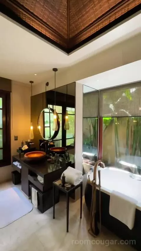 Riverfront Pool Villa, 1 Bedroom Villa, 1 King, Riverfront (#15) bathroom picture #3