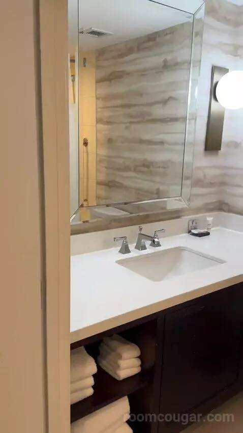 2 Double Beds, City View, Corner, Junior Suite (#710) bathroom picture #2