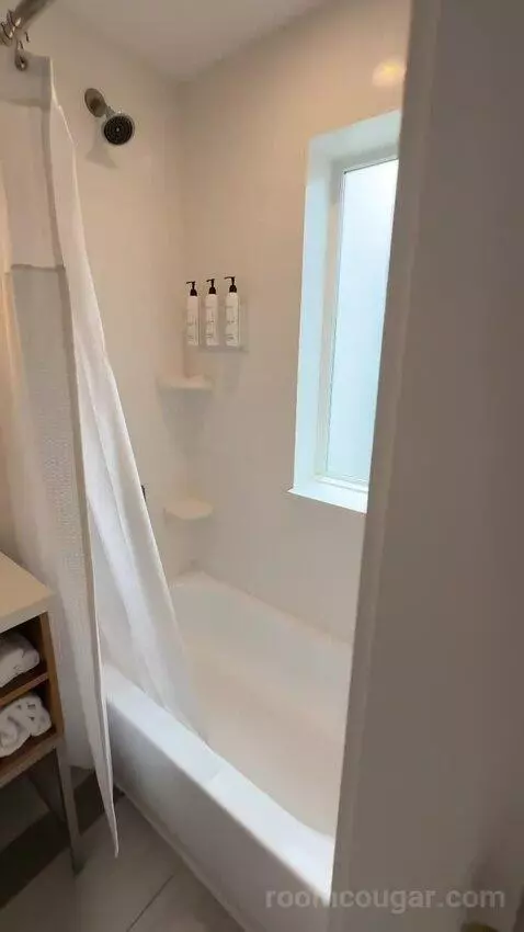 Queen Studio with Balcony (#309) bathroom picture #4