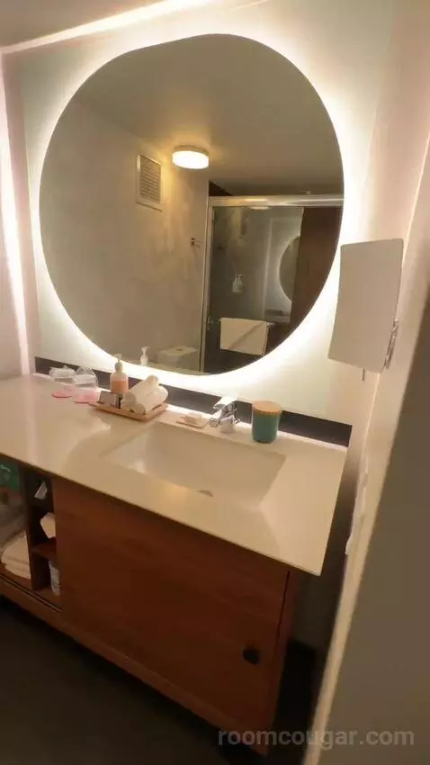 Corner Suite, 1 King Bed, Twin Day Bed, Double Balcony (#1214) bathroom picture #5