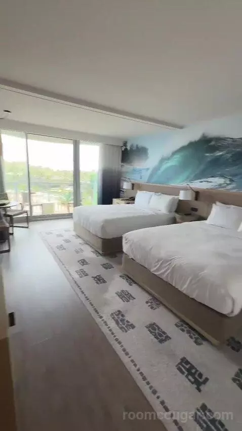 Guest Room, 2 Queen, Ocean View, Balcony (#441) bed picture #8