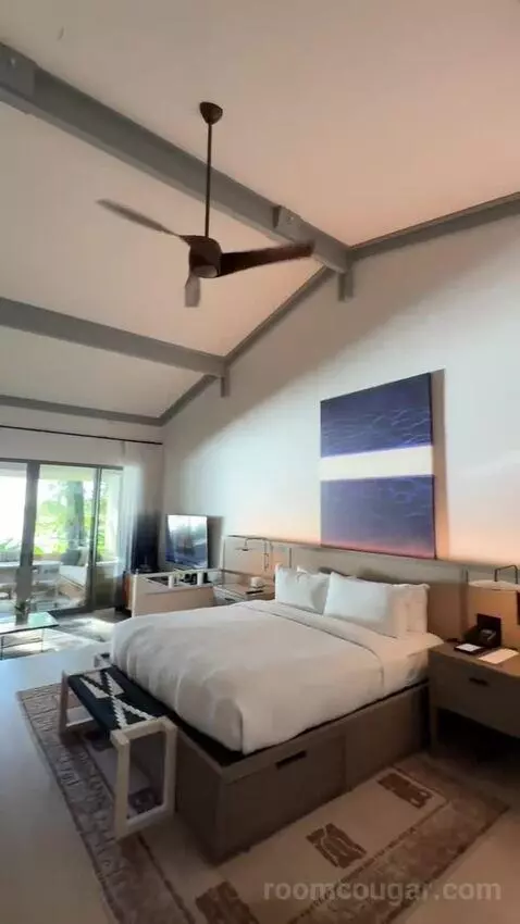 Ocean Front Bungalow, 1 King, Sofa Bed, Ocean Facing View, Ground Floor, Patio (#100) bed picture #1
