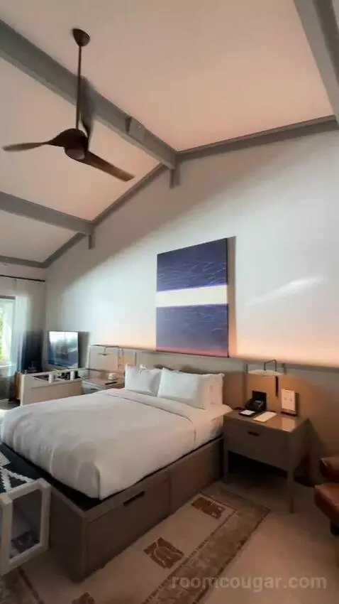 Ocean Front Bungalow, 1 King, Sofa Bed, Ocean Facing View, Ground Floor, Patio (#100) bed picture #3