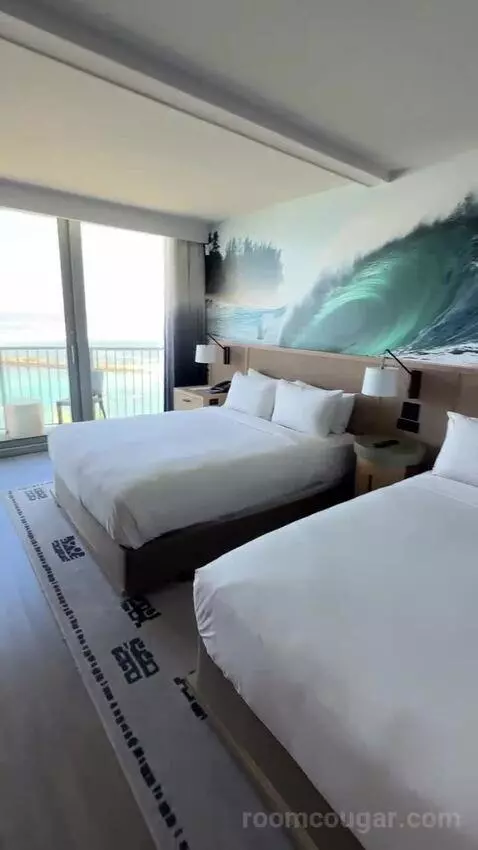 Ocean Front Club, Club Lounge Access, Club Guest Room, 2 Queen, Ocean Facing View, Top Floor (#607) view picture #3