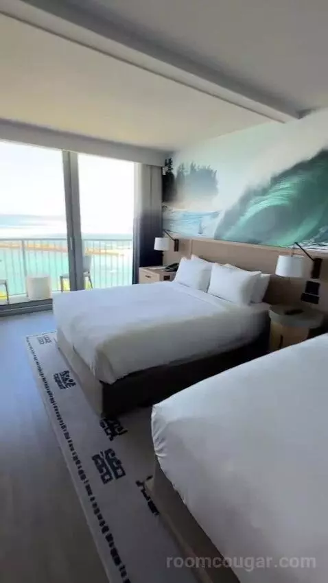 Ocean Front Club, Club Lounge Access, Club Guest Room, 2 Queen, Ocean Facing View, Top Floor (#607) view picture #4