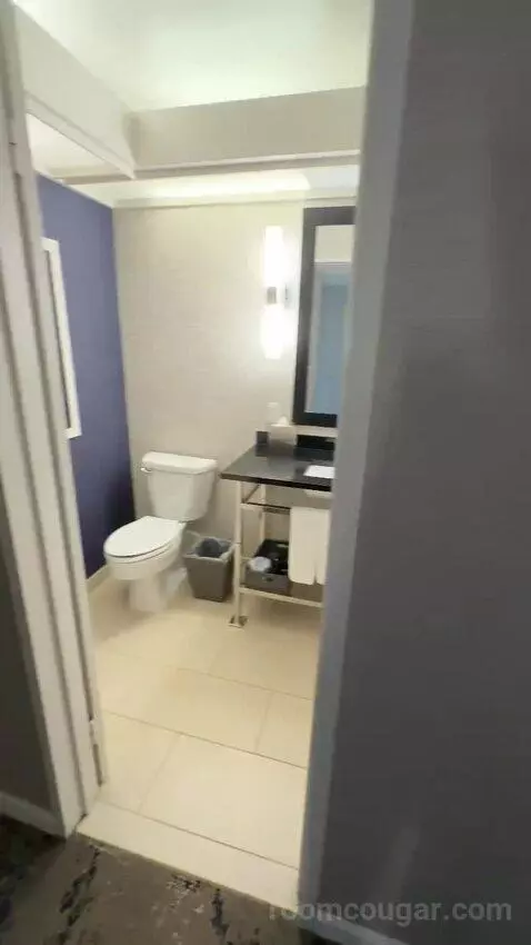 Queen Room with Two Queen Beds and Ocean View (#704) bathroom picture #2
