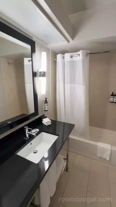 Queen Room with Two Queen Beds and Ocean View (#704) bathroom picture #8