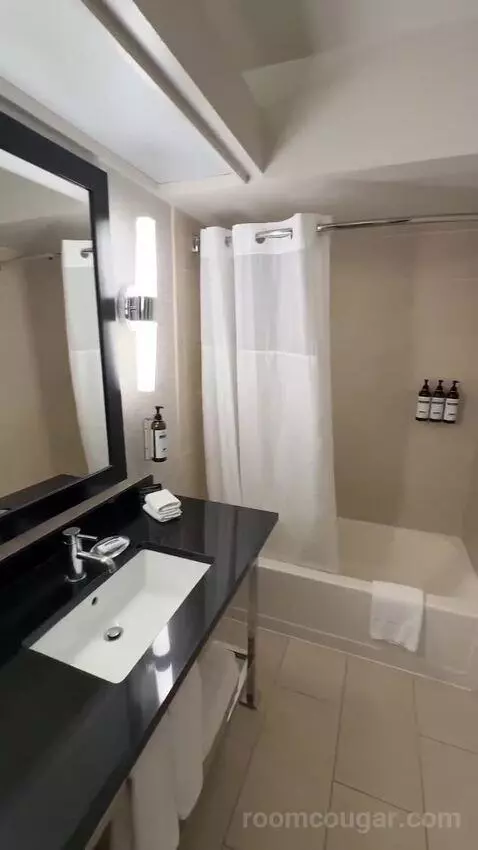 Queen Room with Two Queen Beds and Ocean View (#704) bathroom picture #9