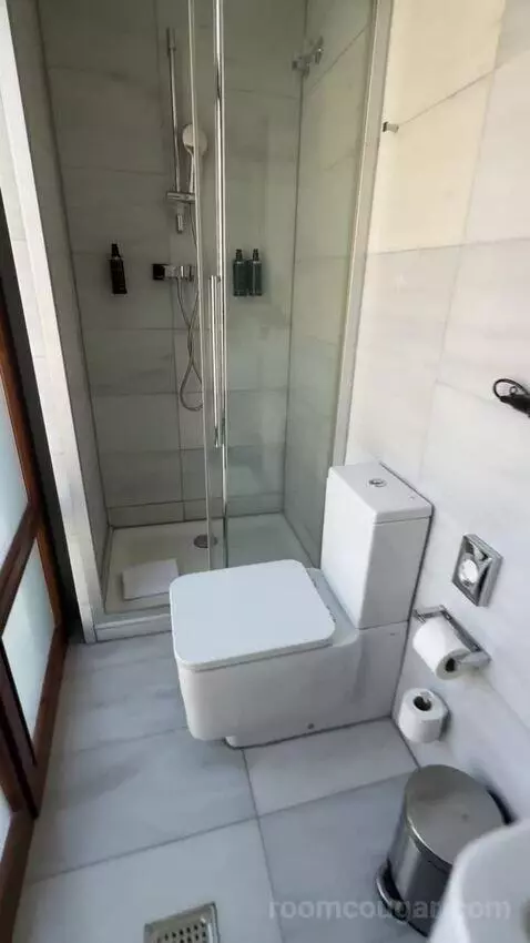 Double or Twin Room with Las Ramblas View (#204) bathroom picture #6