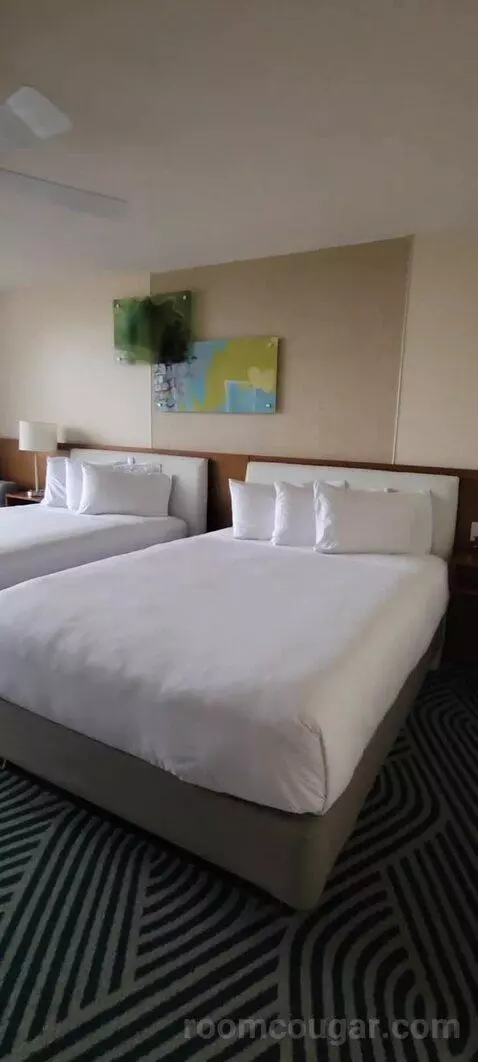 Double Room with Two Double Beds and Lake View bed picture #5