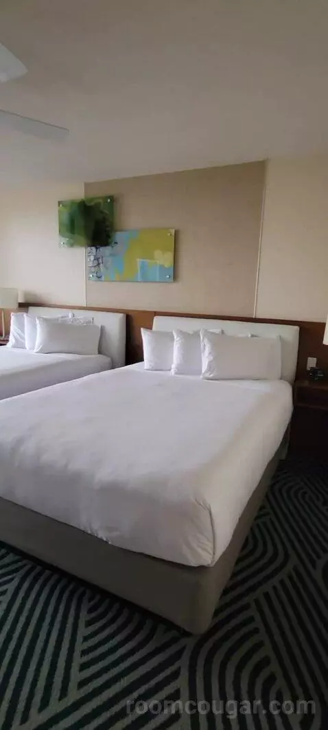 Double Room with Two Double Beds and Lake View bed picture #7