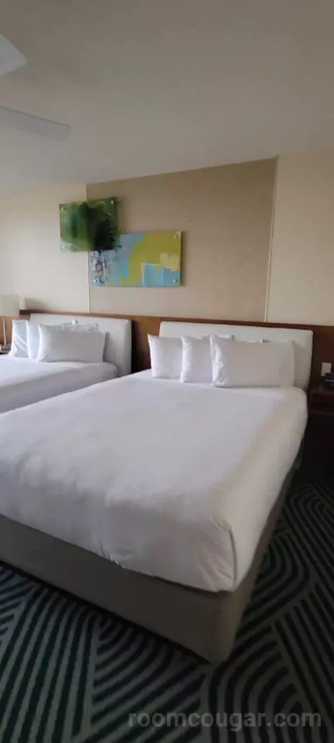 Double Room with Two Double Beds and Lake View bed picture #9