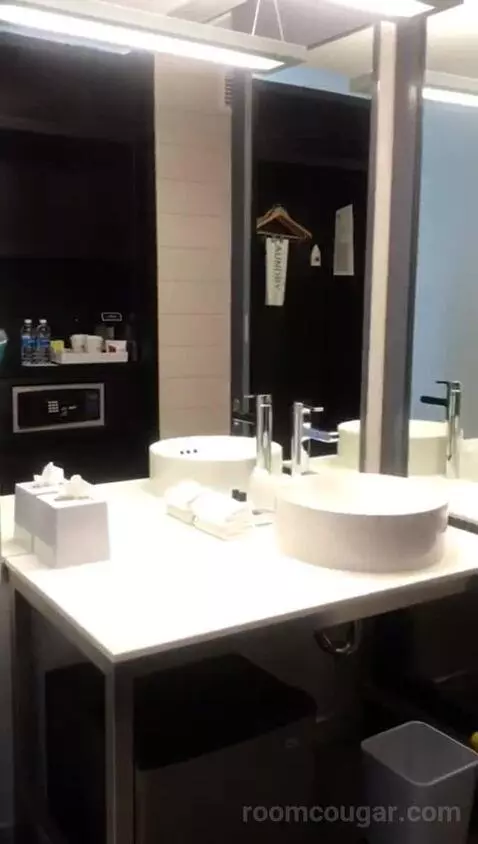 Deluxe King Room City View (#409) bathroom picture #11