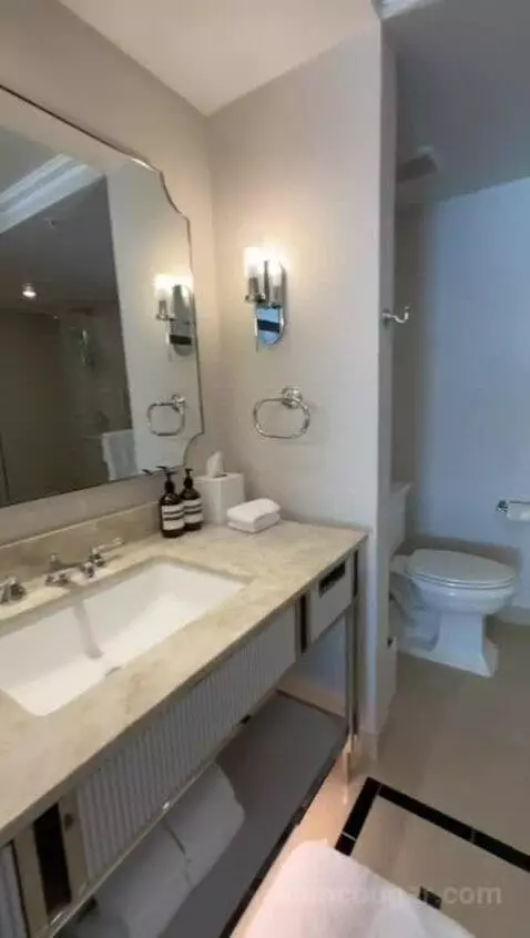Deluxe Suite with Two Queen Beds - Limited View (#334) bathroom picture #11