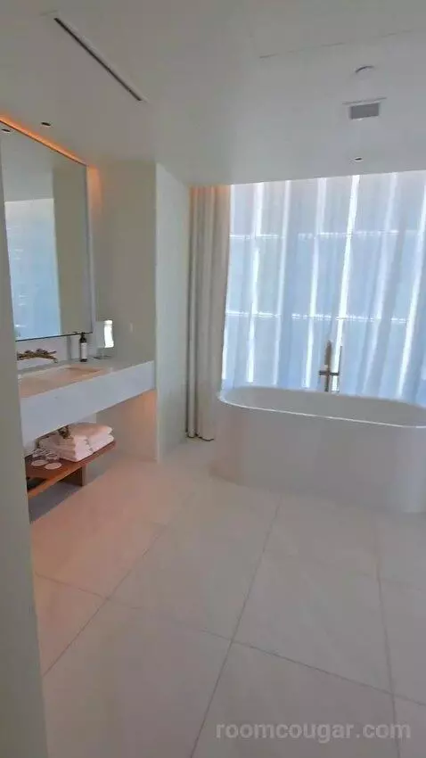 Deluxe One-Bedroom King Suite with Downtown View (#510) bathroom picture #4