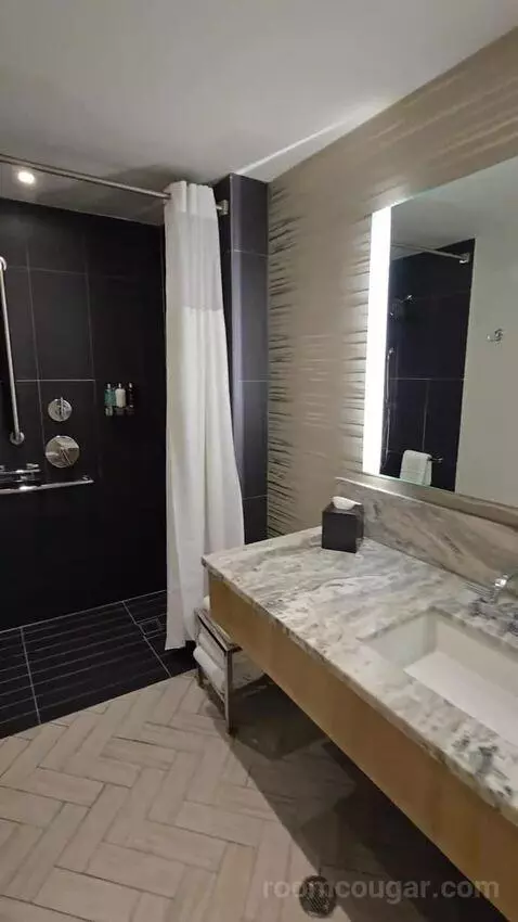 One-Bedroom King Suite with Sofa Bed - High Floor/City View (#625) bathroom picture #6