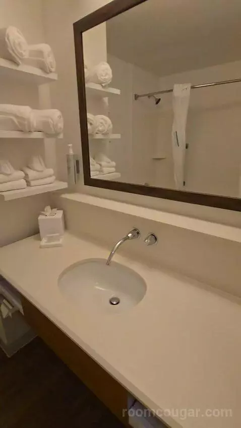 Double Queen Room with Microwave and Refrigerator bathroom picture #5