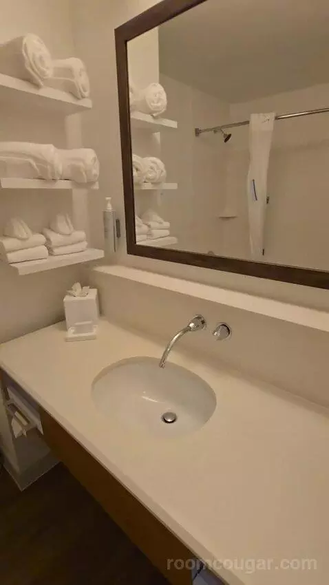 Double Queen Room with Microwave and Refrigerator bathroom picture #6