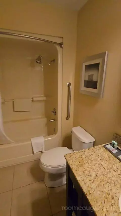 Dining Area | Two Queen Beds (#344) bathroom picture #5
