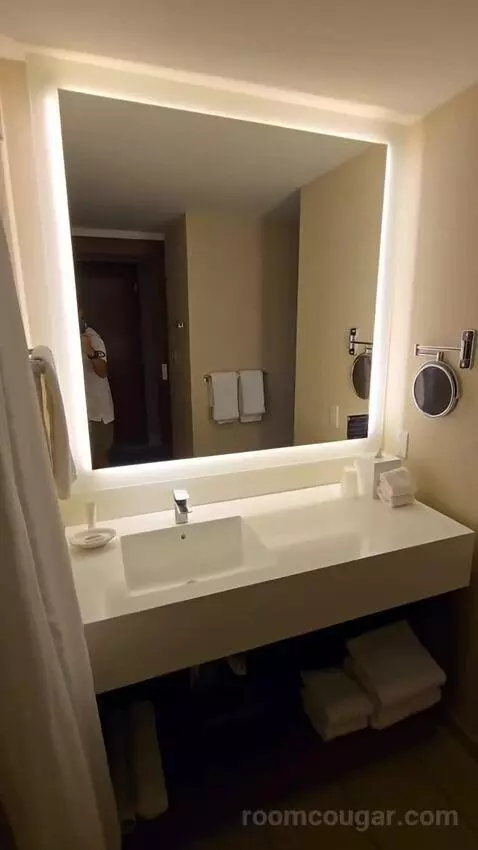 Double Room with Two Double Beds and Pool View (#1536) bathroom picture #3