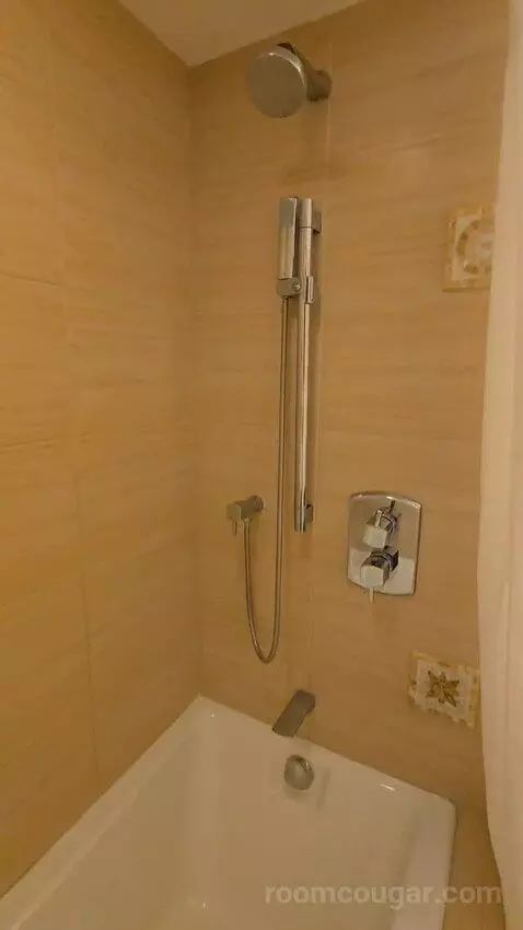 Double Room with Two Double Beds and Pool View (#1536) bathroom picture #5