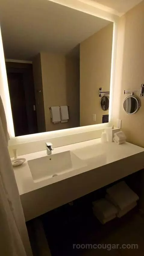 Double Room with Two Double Beds and Pool View (#1536) bathroom picture #8