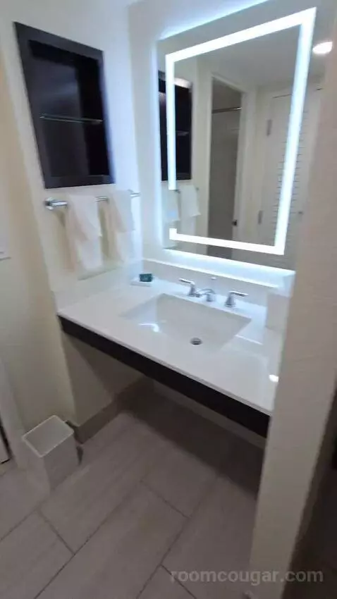 One-Bedroom King Suite with Pool View (#1222) bathroom picture #9