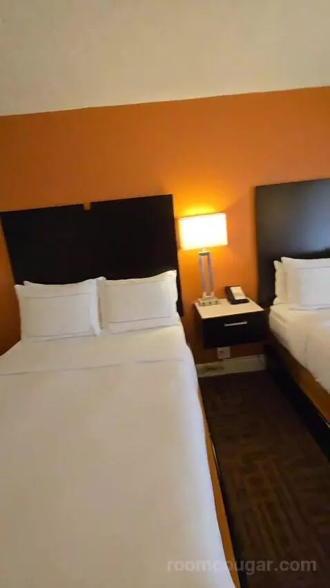 Double Room with Two Double Beds, Balcony and Pool View (#508) bed picture #12