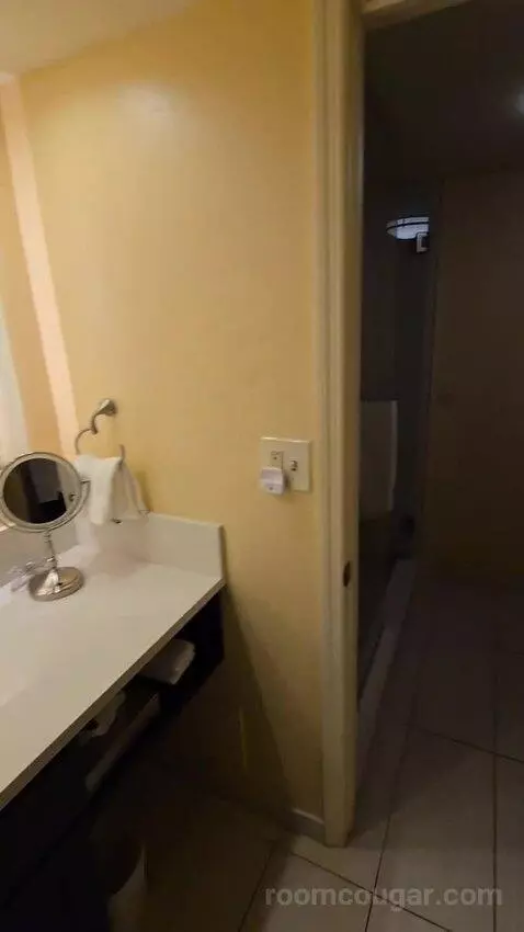 Double Room with Two Double Beds, Balcony and Pool View (#508) bathroom picture #3